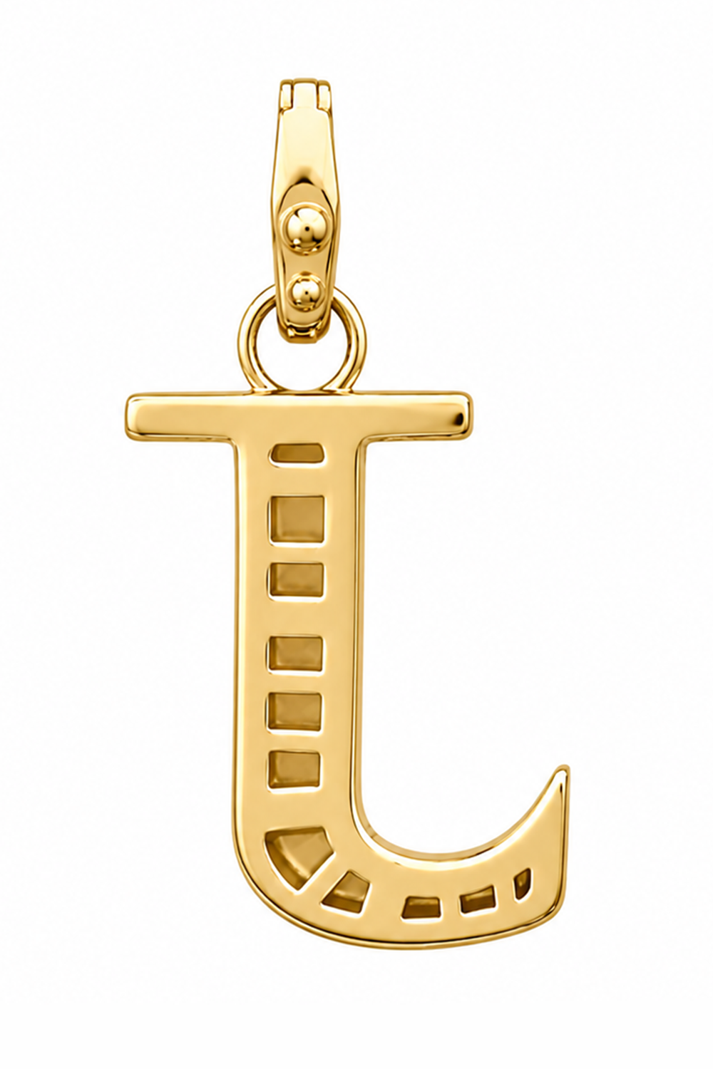Pink Garnet Diamond Celeste Initial - J-YELLOW GOLD-JEWELRYFINE JEWELPENDANT-STORROW
