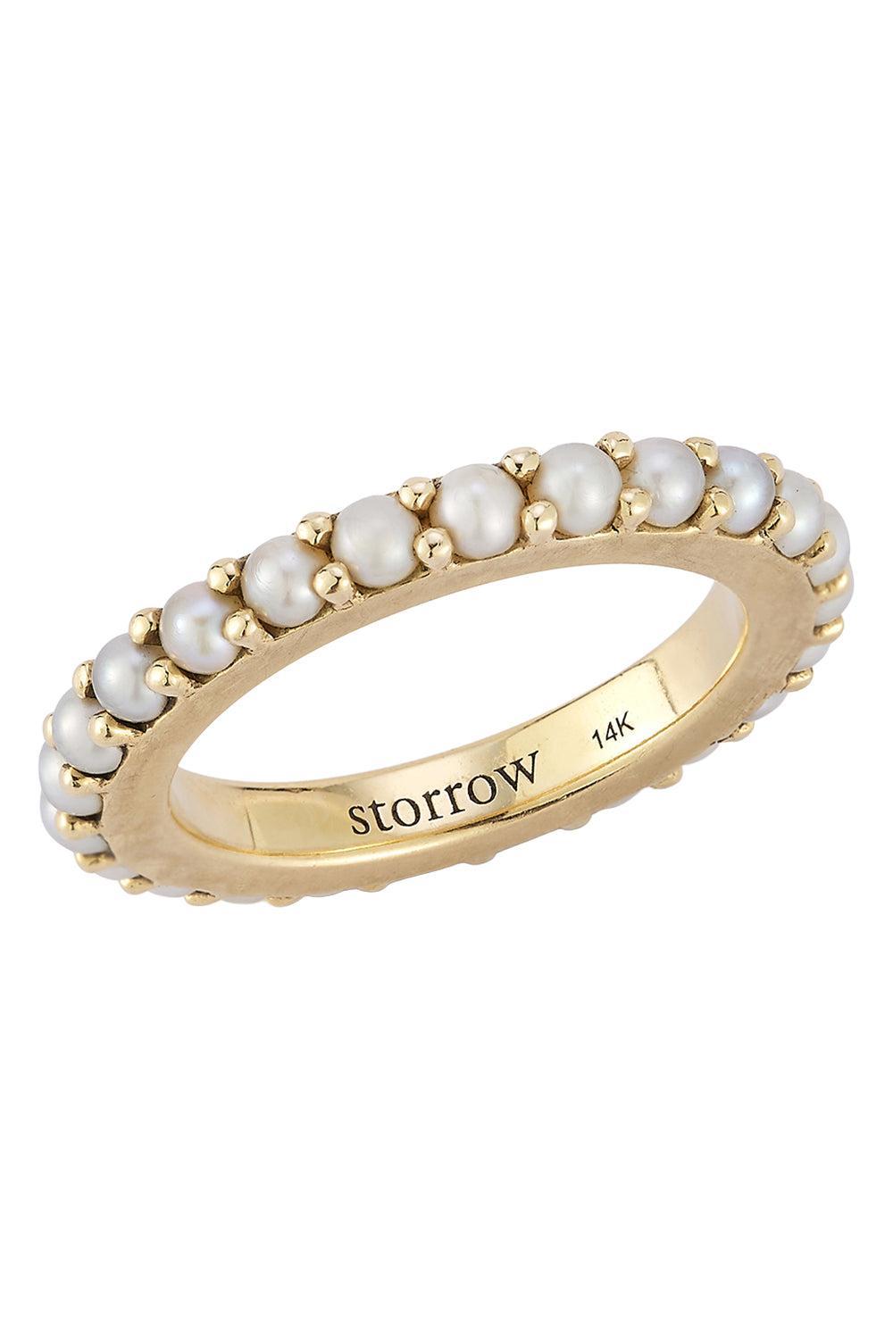  Pearl Isabel Ring-YELLOW GOLD-5.25-JEWELRYFINE JEWELRING-STORROW 