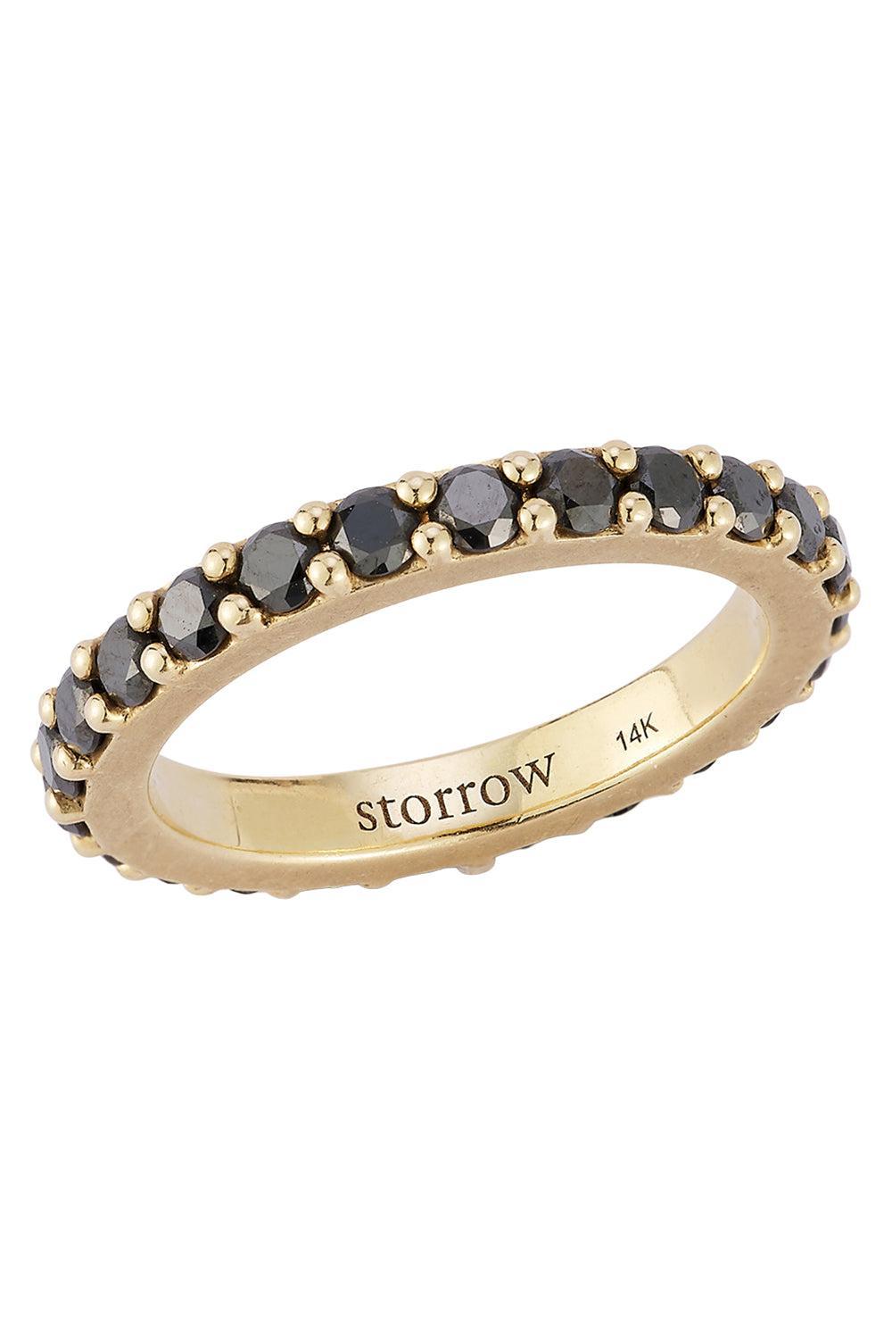 Black Diamond Iris Ring-YELLOW GOLD-6-JEWELRYFINE JEWELRING-STORROW