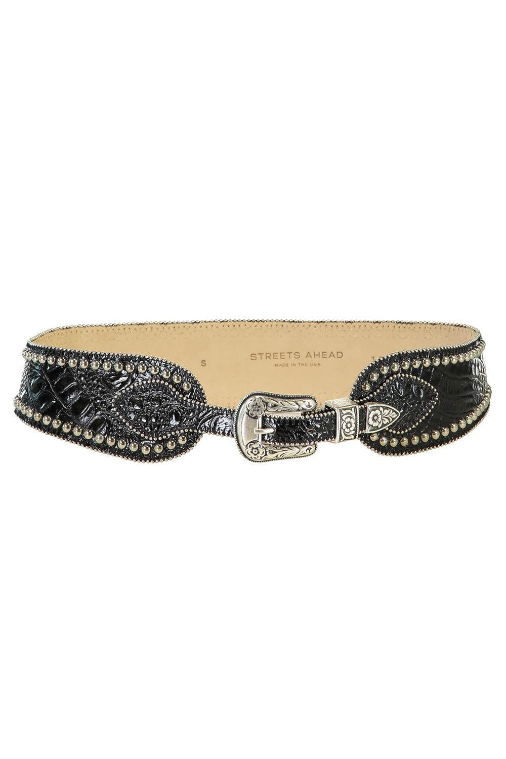 Owen Belt-BLACK/SILVER-XS-ACCESSORIEBELTS-STREETS AHEAD