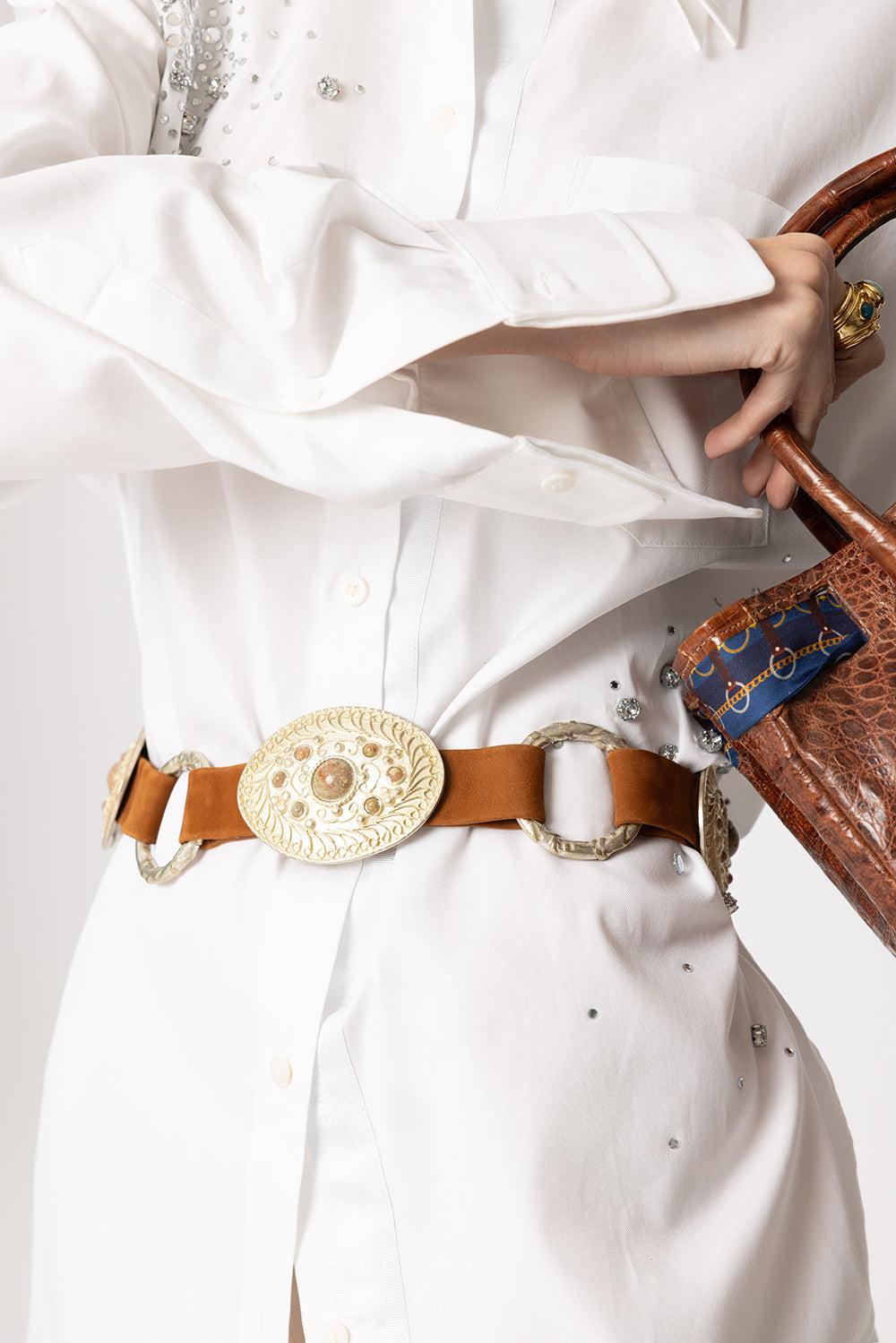 Connect Belt-WHT/GLD-XS-ACCESSORIEBELTS-STREETS AHEAD