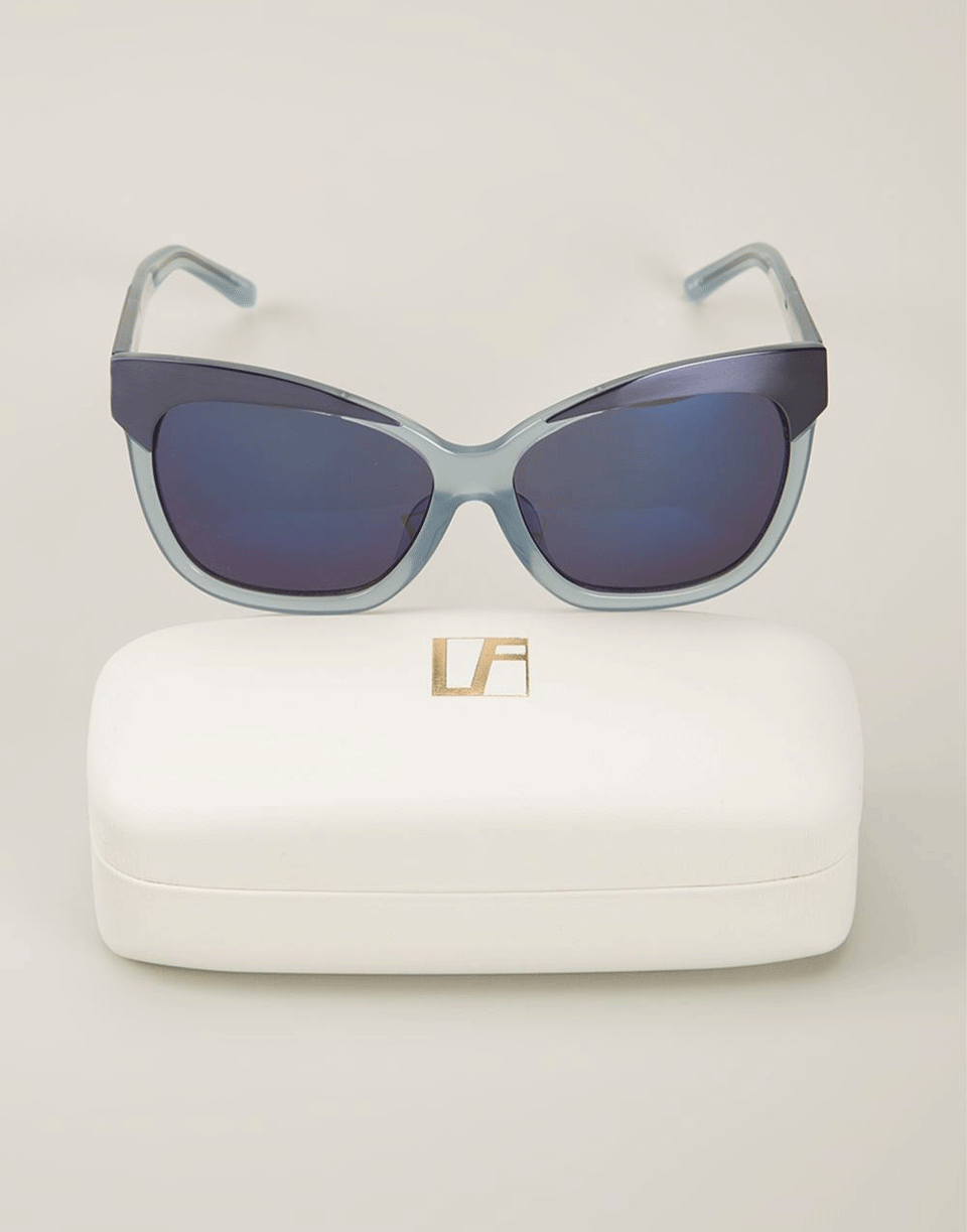 SUNO-Cat Eye Oversized Sunglasses-BLE/NVY