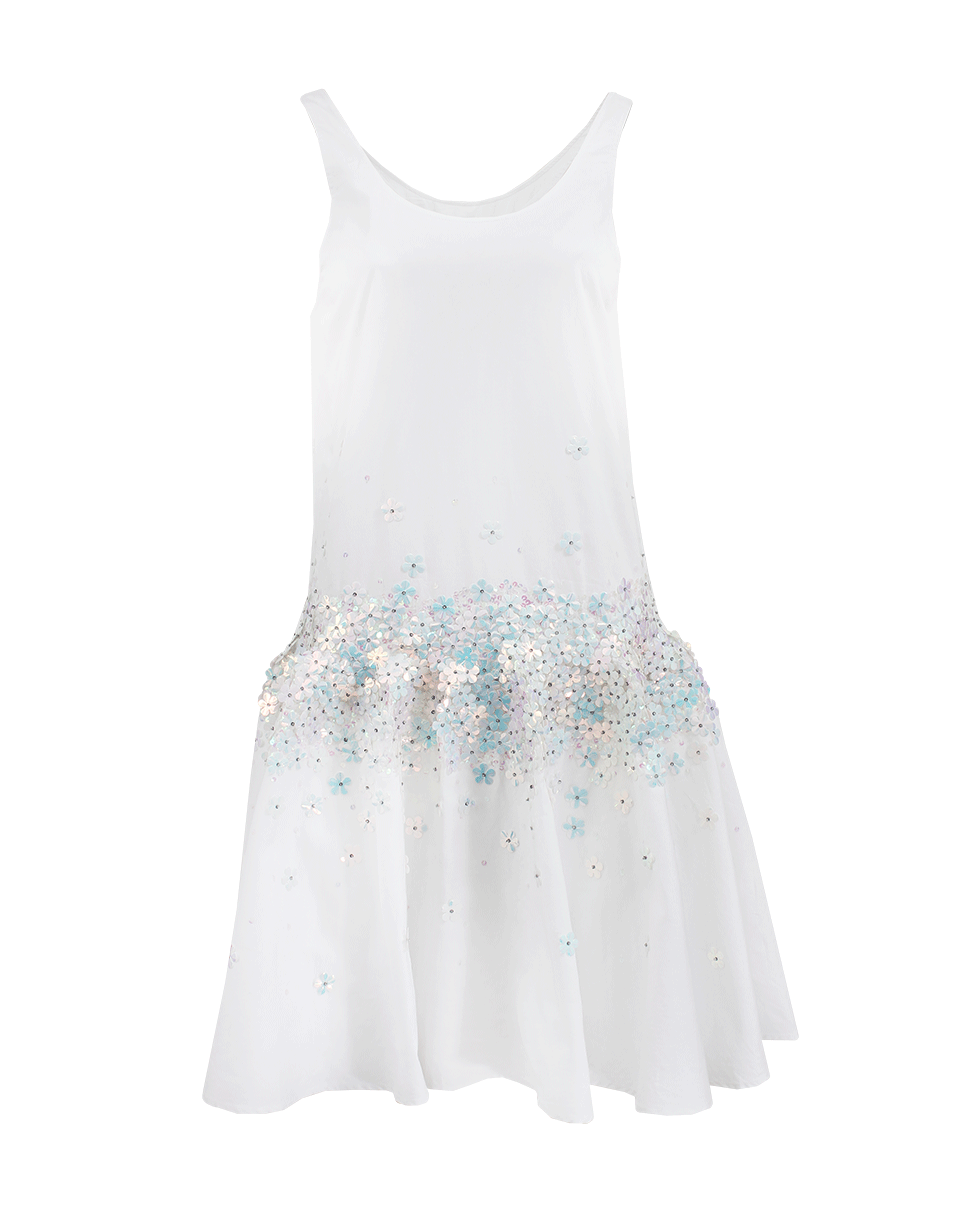 SUNO-Scoopneck Embroidered Full Tank Dress-