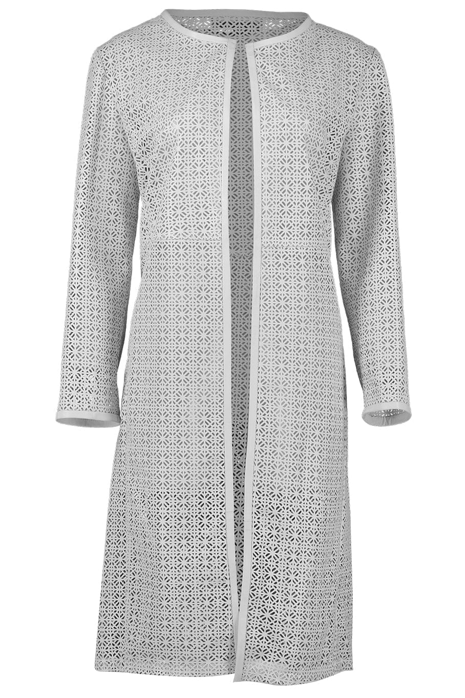 SUSAN BENDER-Perforated Laser Duster Jacket-