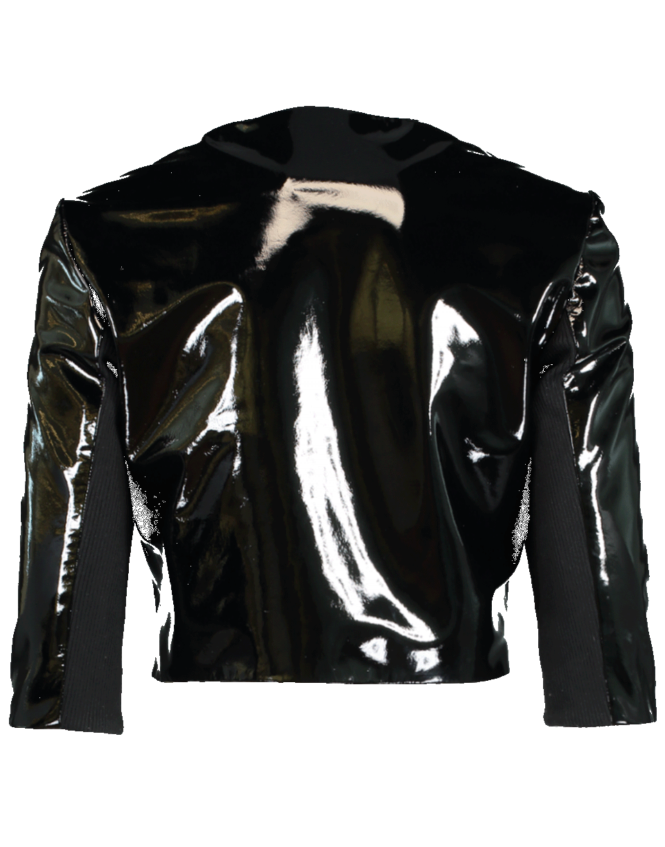 SUSAN BENDER-Patent Leather Cardigan-
