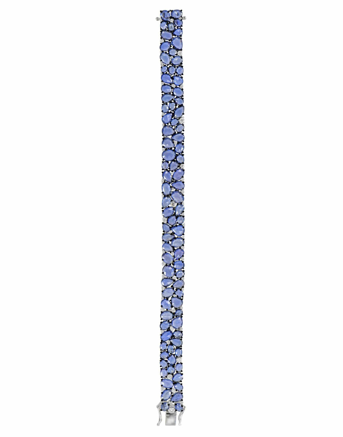 SUTRA-Blue Sapphire Bracelet-WHITE GOLD