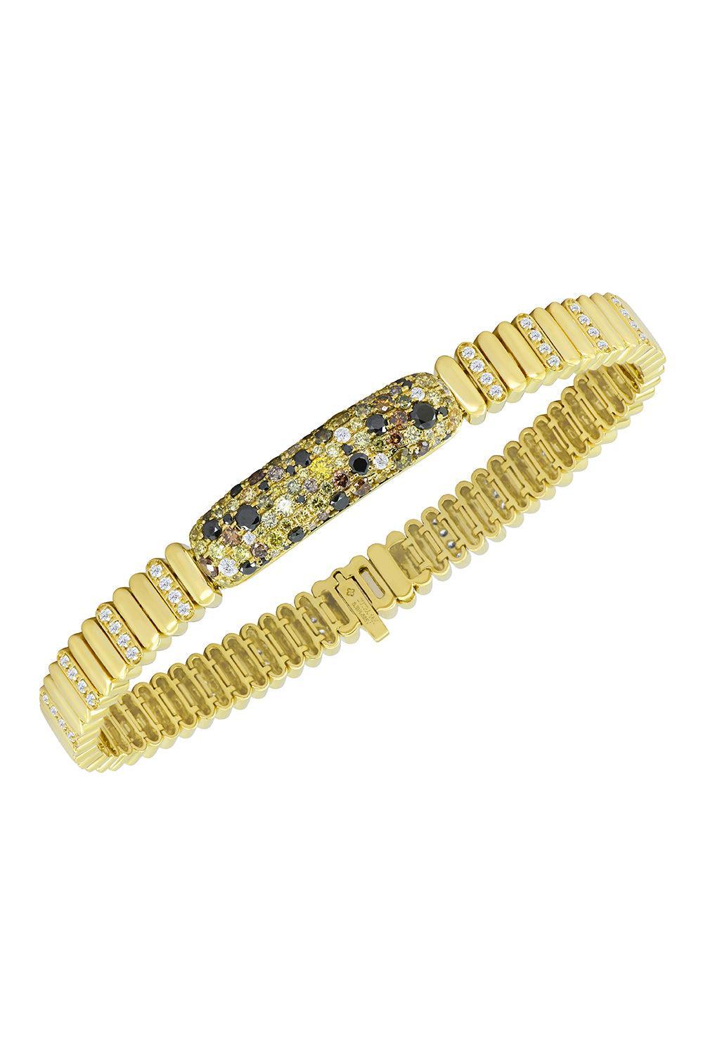 Diamond Mixed Ombre Bracelet-YELLOW GOLD-6.5-JEWELRYFINE JEWELBRACELET O-SUTRA