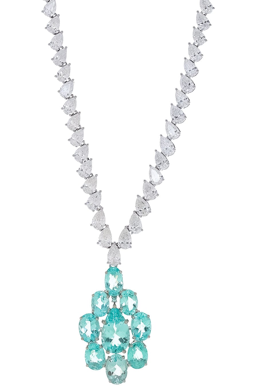 SUTRA-Paraiba Necklace-WHITE GOLD