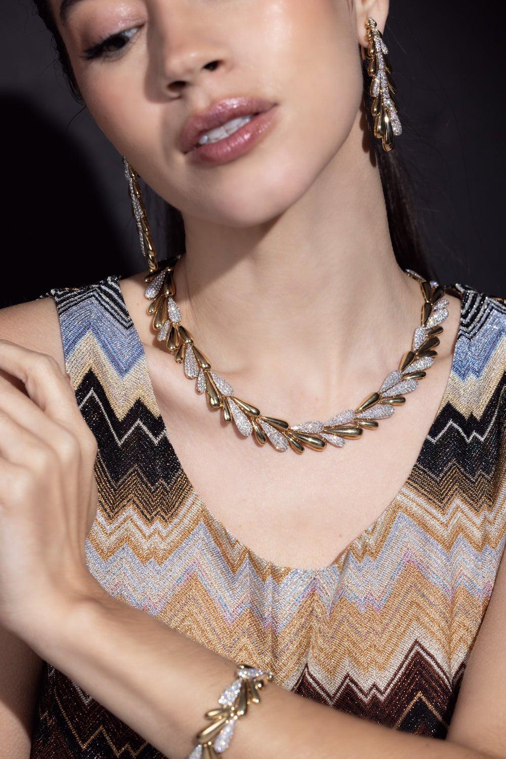 SUTRA-Diamond Necklace-YELLOW GOLD