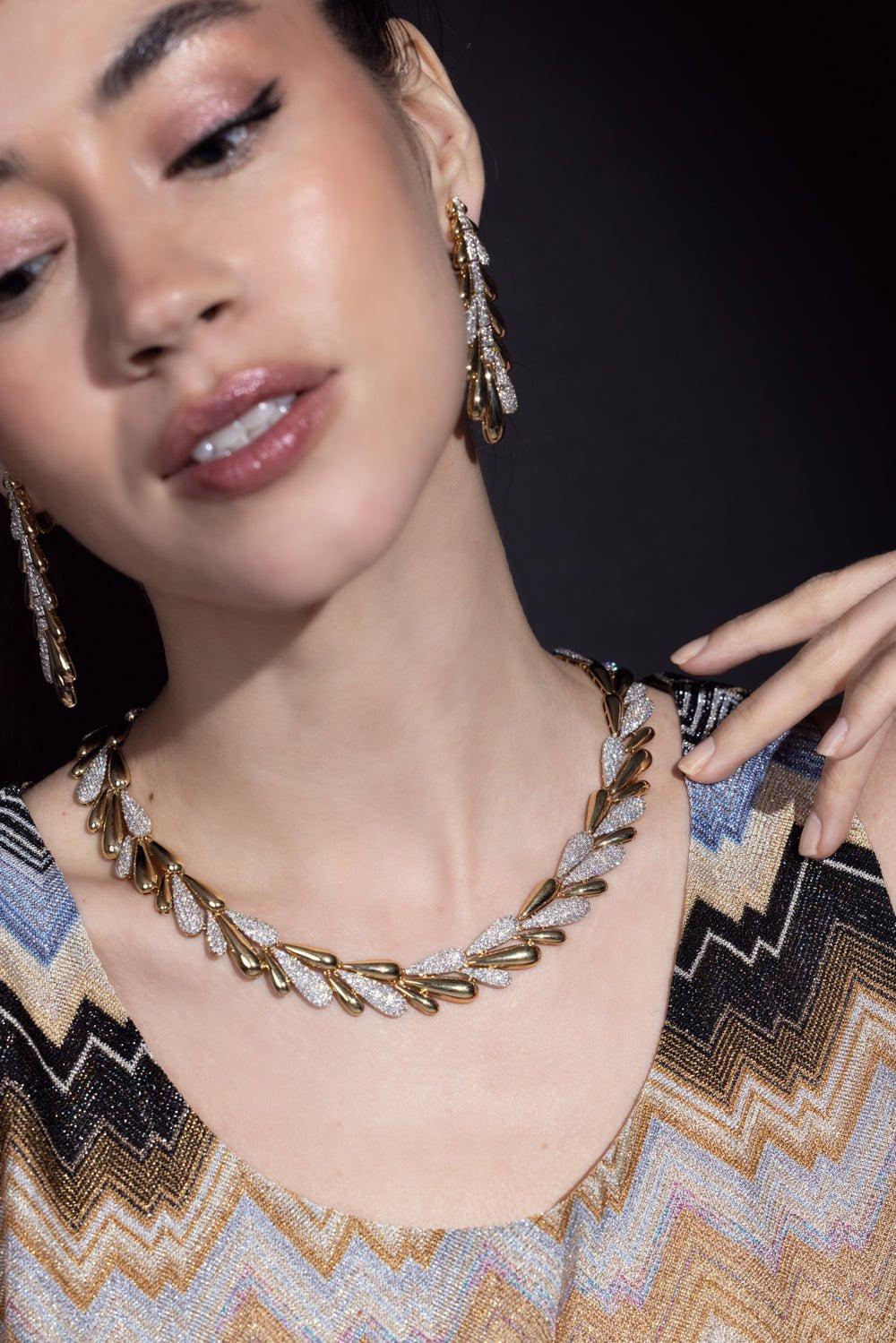 SUTRA-Diamond Necklace-YELLOW GOLD