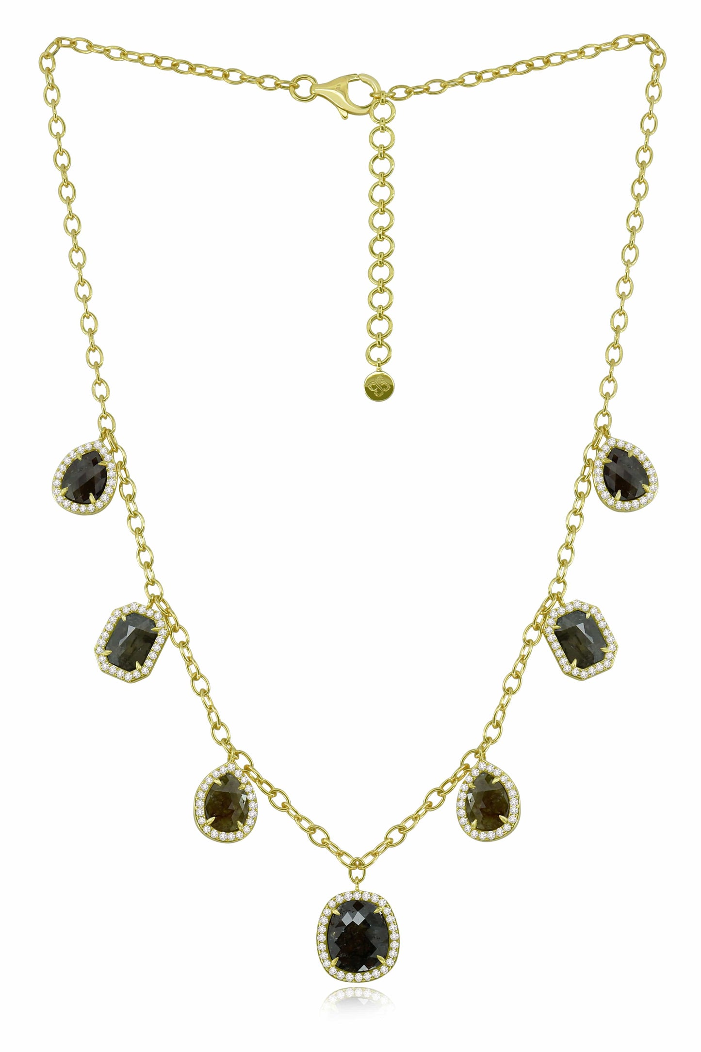 SUTRA-Rough Diamond Necklace-YELLOW GOLD