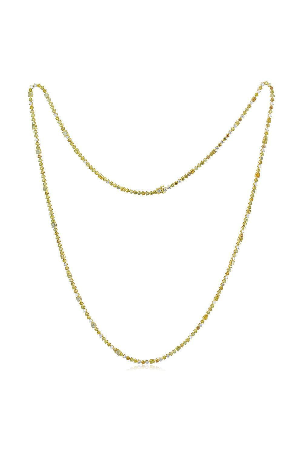 Yellow Diamond Necklace-YELLOW GOLD-JEWELRYFINE JEWELNECKLACE O-SUTRA
