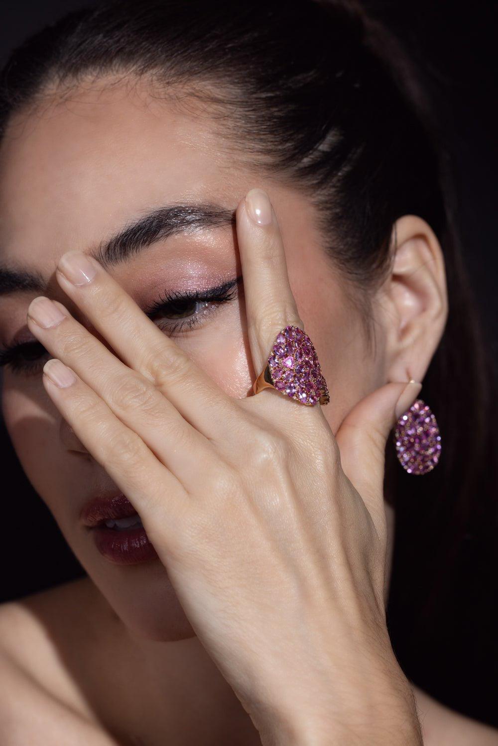 SUTRA-Pink Sapphire Ring-ROSE GOLD