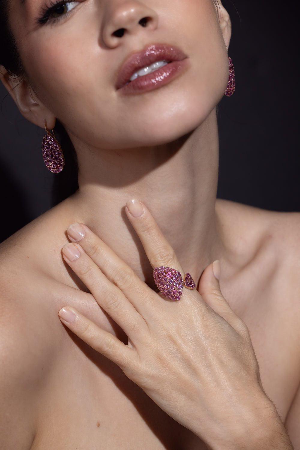 SUTRA-Pink Sapphire Ring-ROSE GOLD