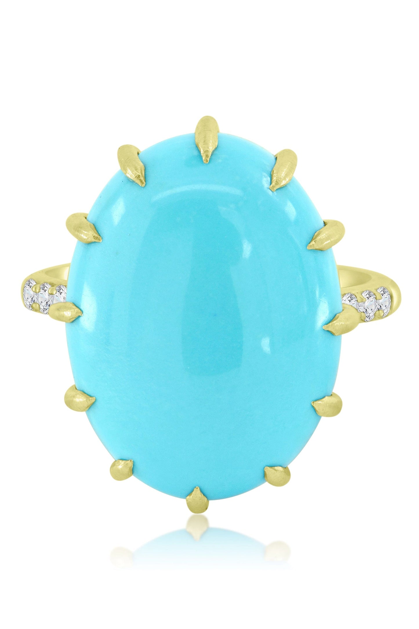 SUTRA-Turquoise Resort Ring-YELLOW GOLD