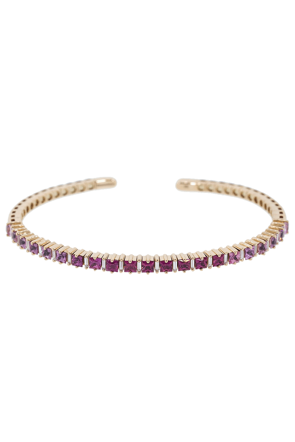 SUZANNE KALAN-Pink Sapphire Ombre Bracelet-ROSE GOLD
