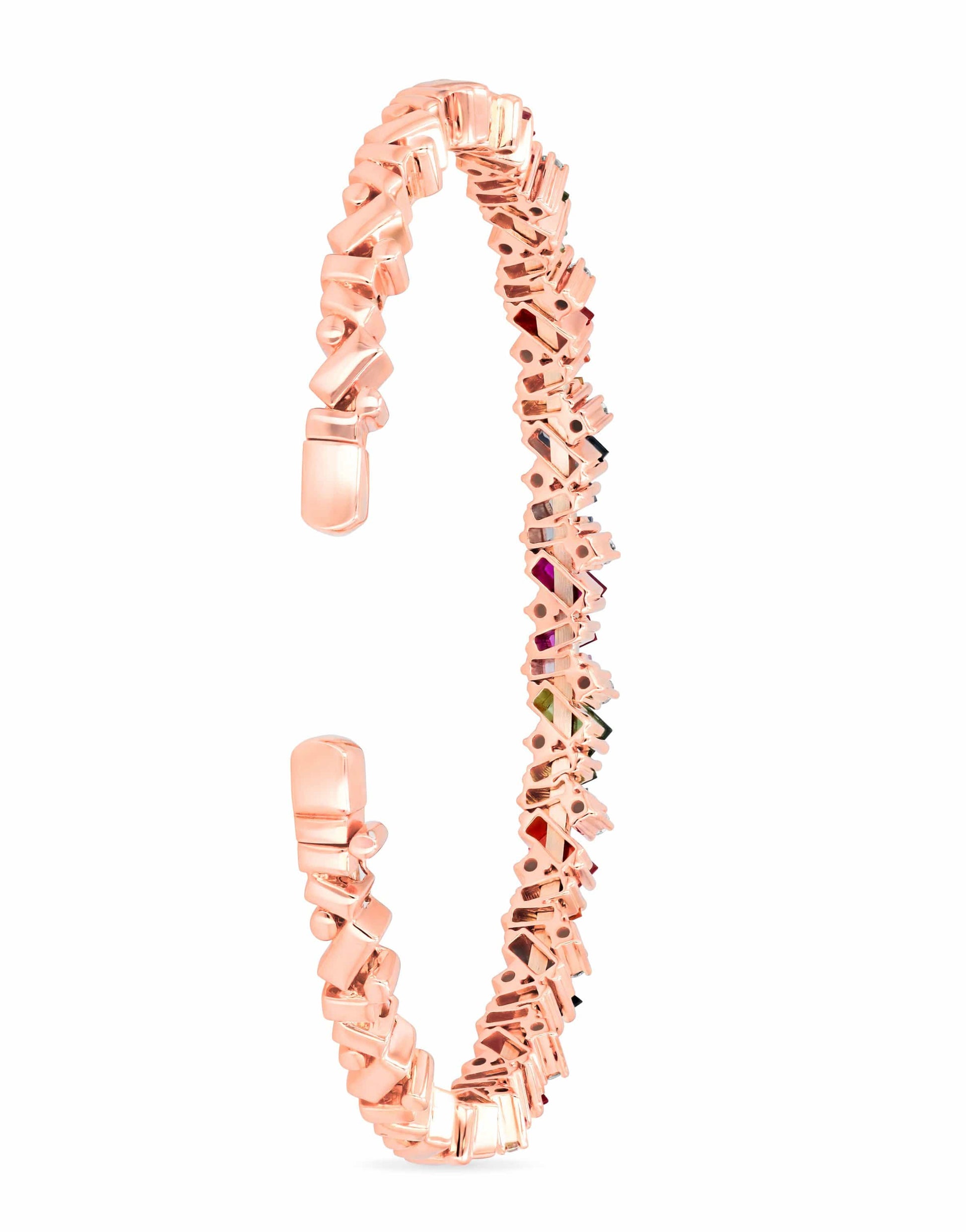 SUZANNE KALAN-Rainbow Sapphire Bracelet-ROSE GOLD