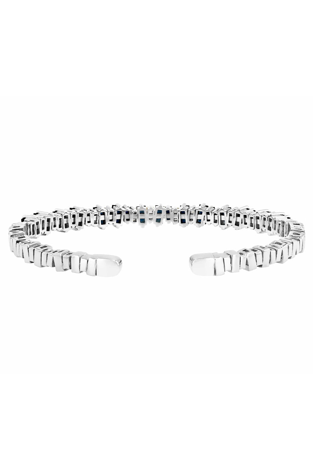 SUZANNE KALAN-Blue Sapphire Baguette Bracelet-WHITE GOLD