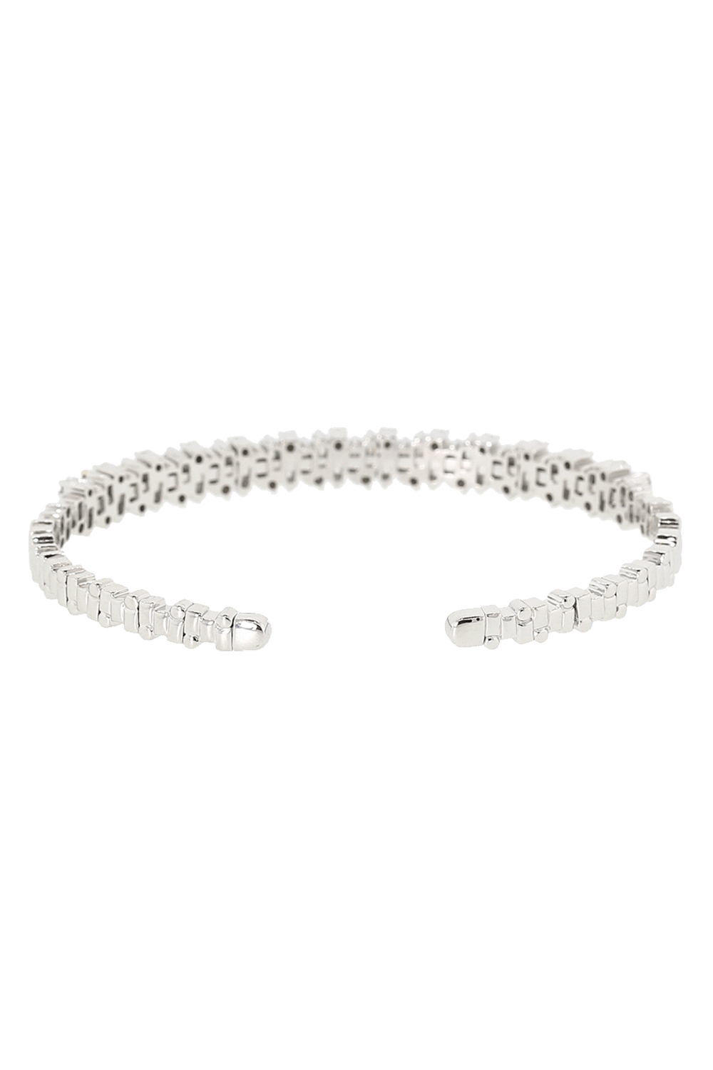 SUZANNE KALAN-Fireworks Diamond Baguette Bangle-WHITE GOLD