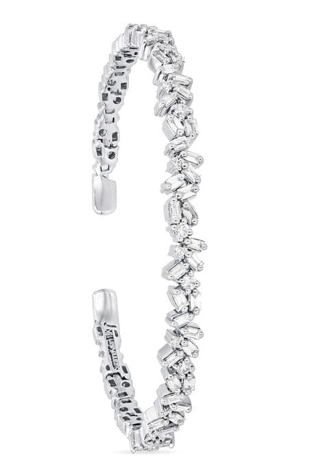 SUZANNE KALAN-Classic Diamond Sparkler Bangle-WHITE GOLD