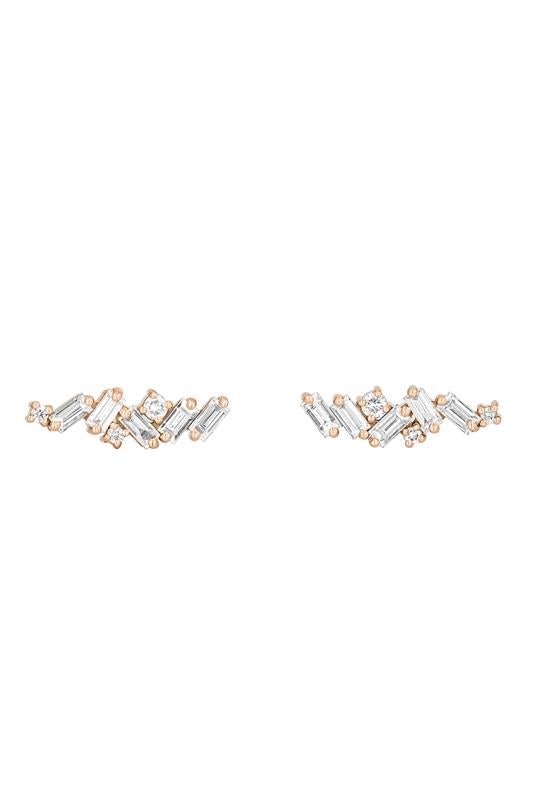 SUZANNE KALAN-Frenzy Diamond Stud Earrings-