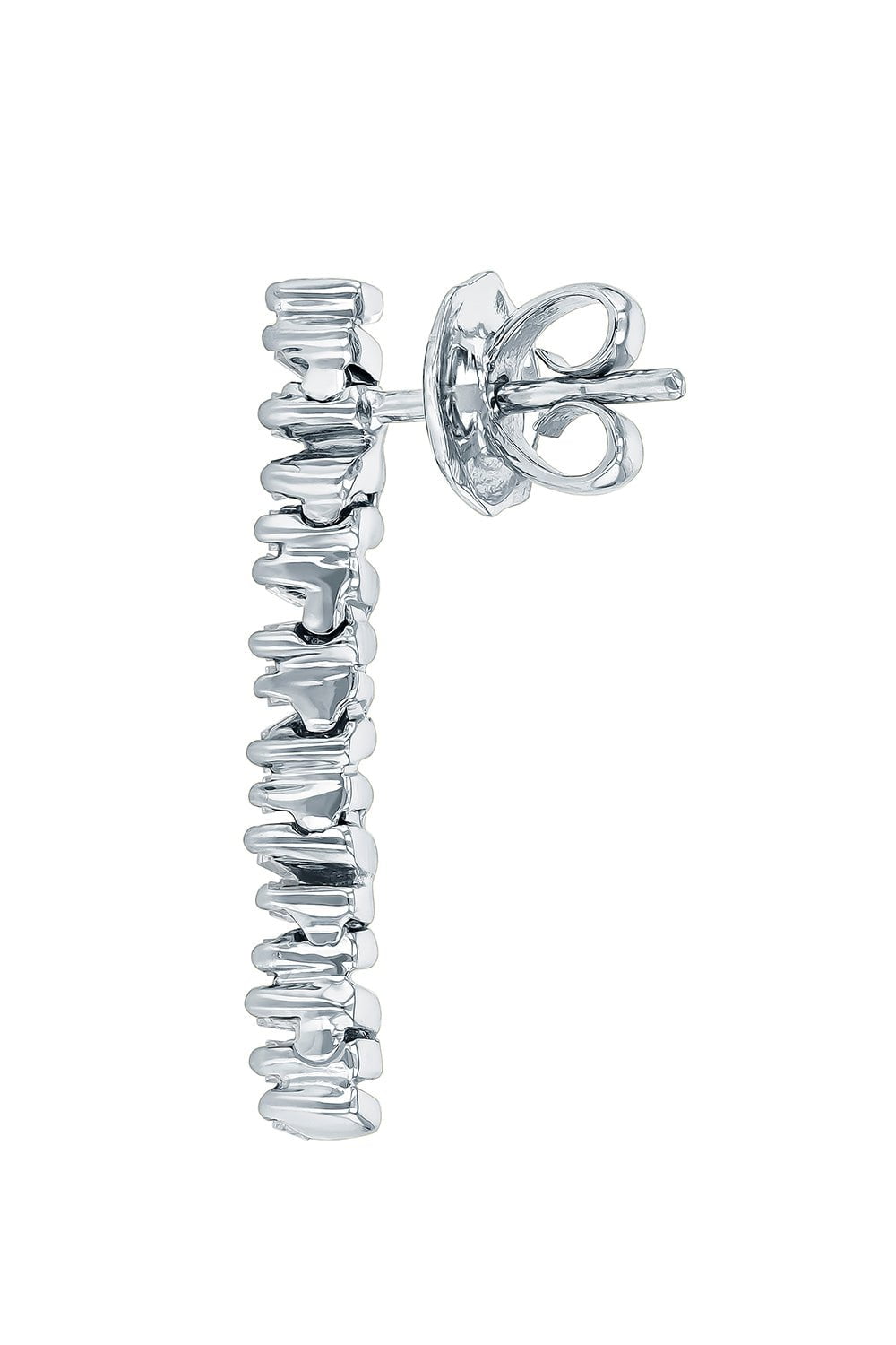 SUZANNE KALAN-Baby Tennis Earrings-WHITE GOLD