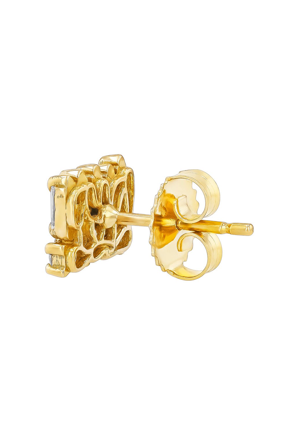 SUZANNE KALAN-Short Stacked Mixed Stud Earrings-