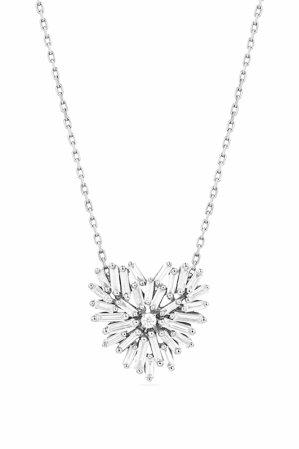 SUZANNE KALAN-Rose Gold Mini Heart Necklace-