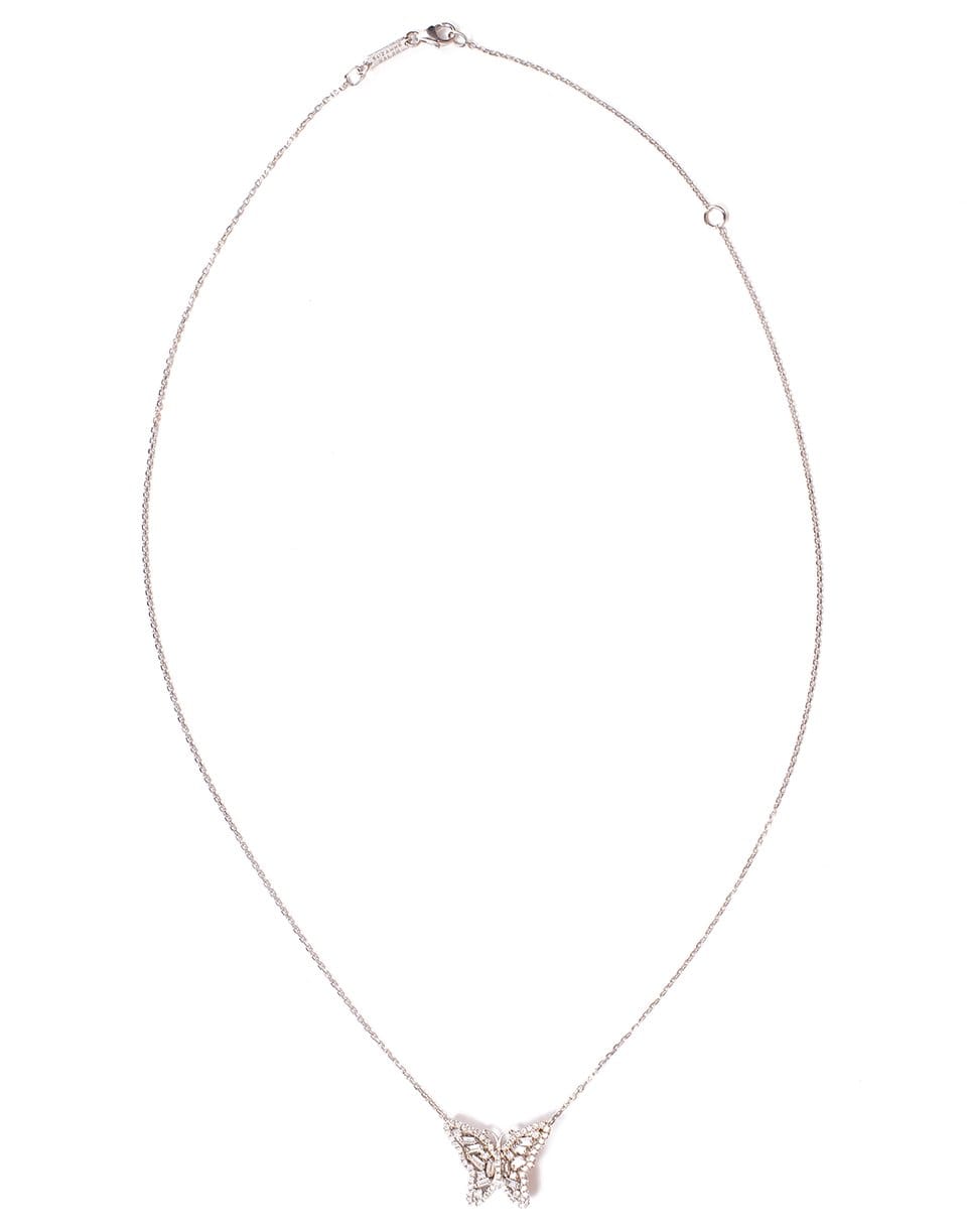 SUZANNE KALAN-Small Butterfly Necklace-WHITE GOLD