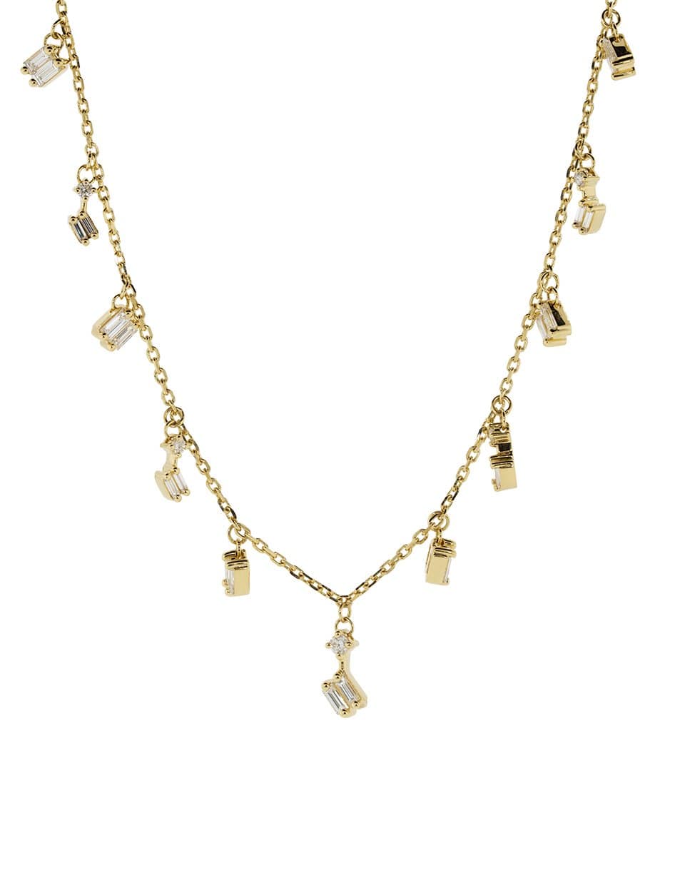 SUZANNE KALAN-Diamond Dangle Necklace-YELLOW GOLD