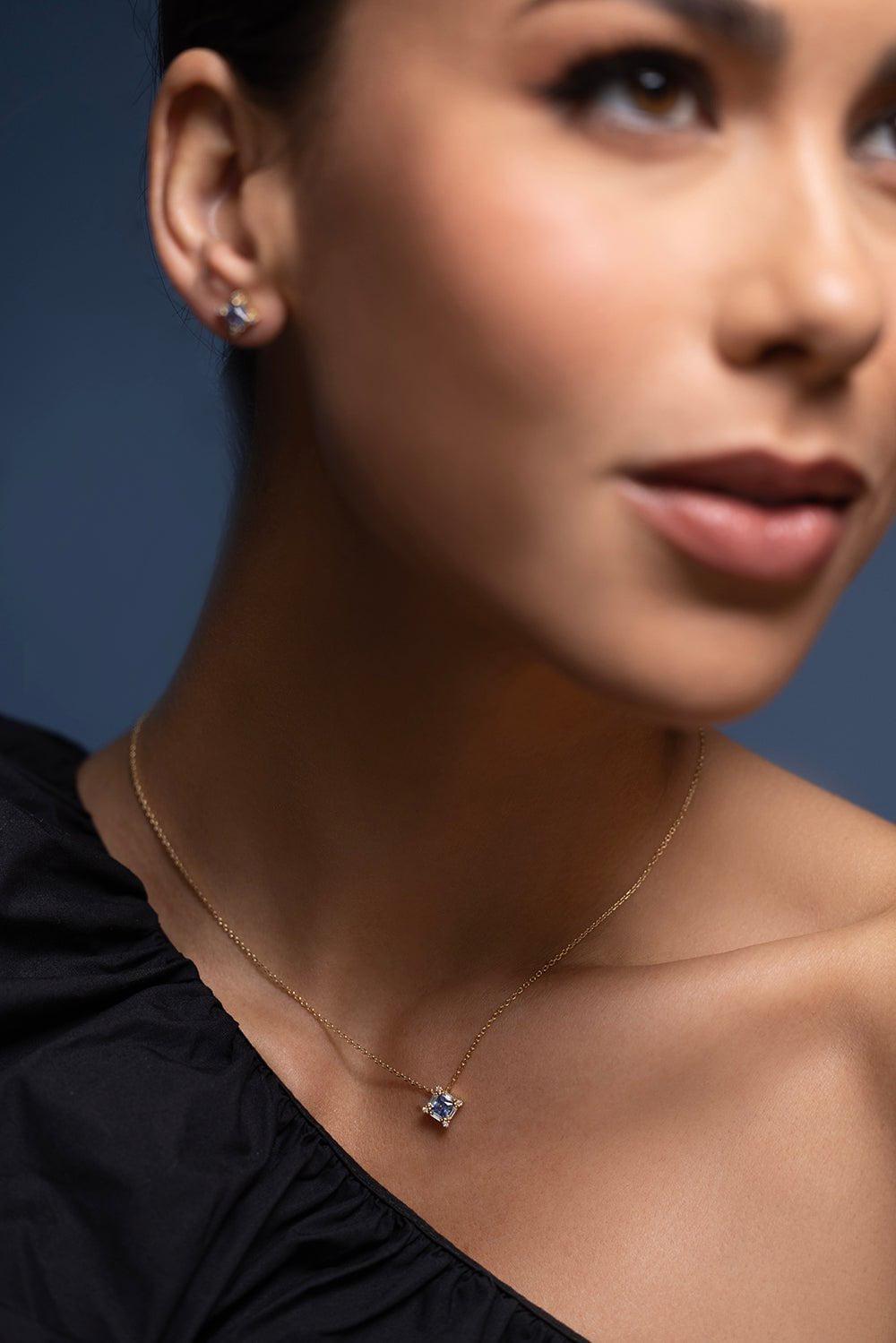 SUZANNE KALAN-Sapphire Necklace-YELLOW GOLD