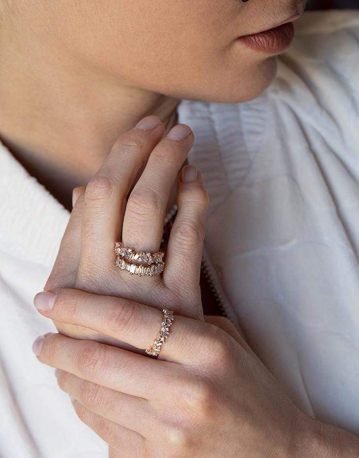 SUZANNE KALAN-Diamond Icon Eternity Band - Rose Gold-ROSE GOLD