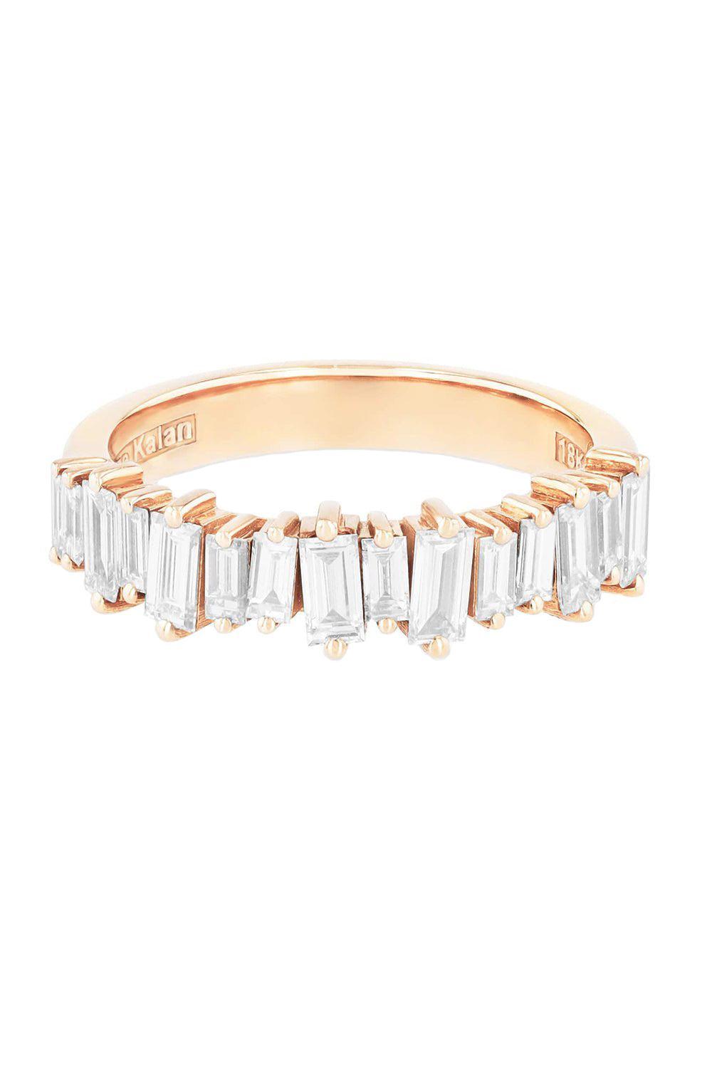 Classic Diamond Half Band Ring - Rose Gold-ROSE GOLD-6.5-JEWELRYFINE JEWELRING-SUZANNE KALAN