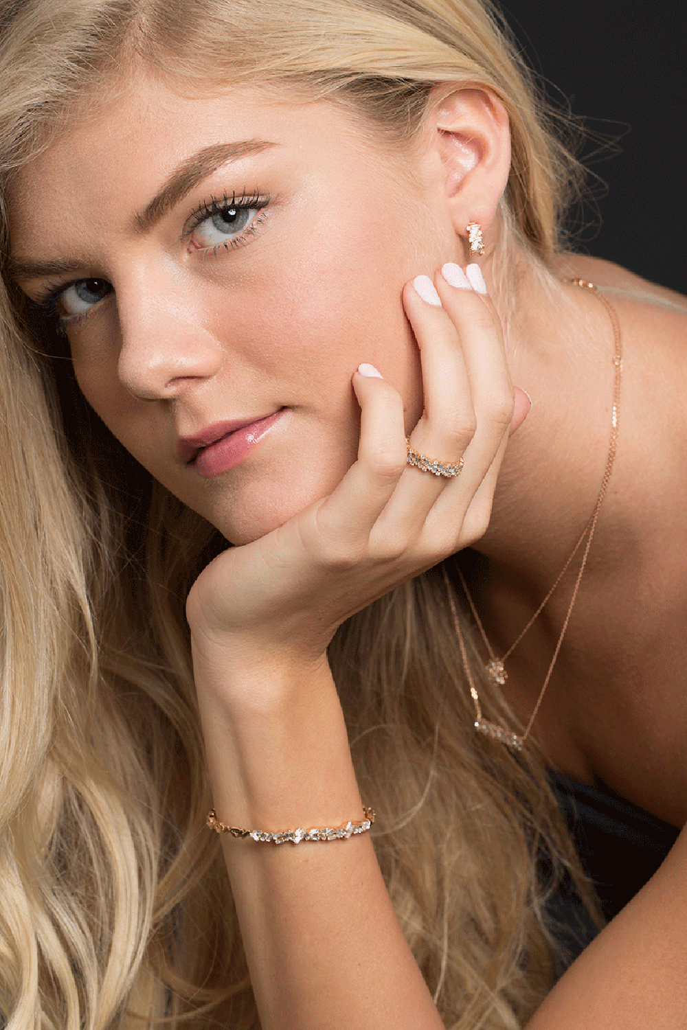 SUZANNE KALAN-Fireworks Eternity Diamond Band-ROSE GOLD