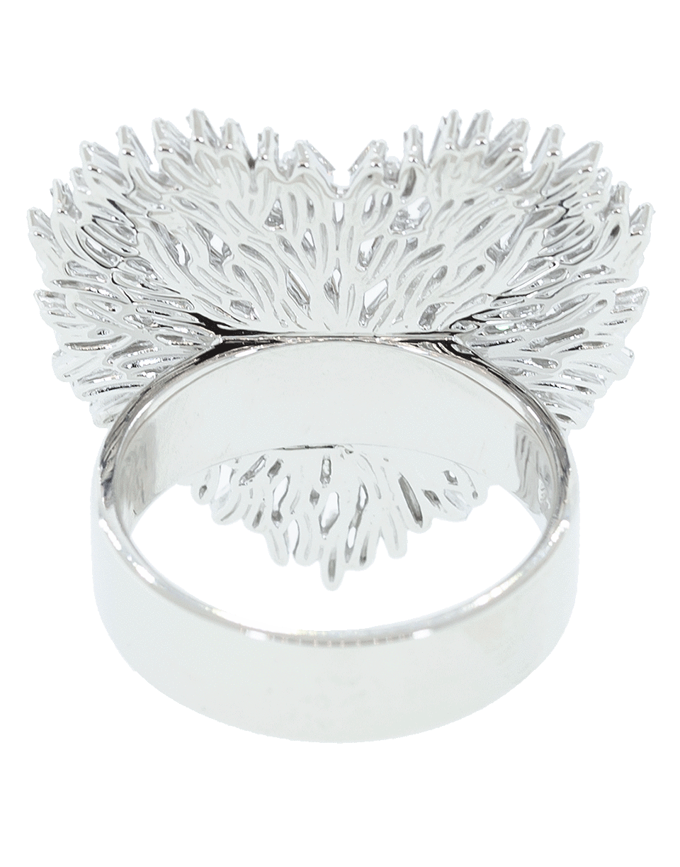 SUZANNE KALAN-Large Heart Diamond Ring-WHITE GOLD