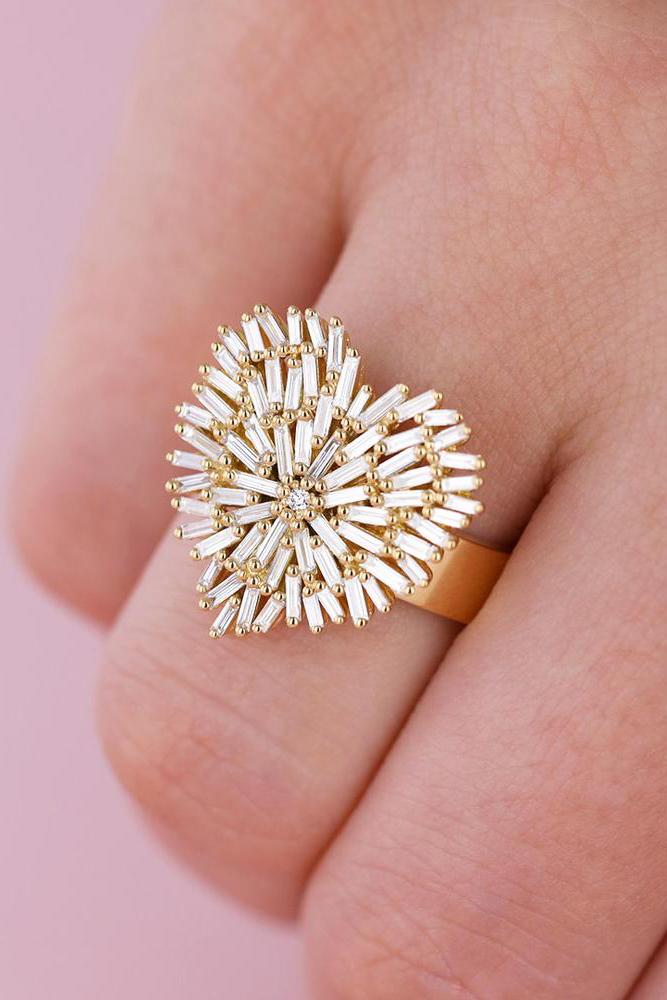 SUZANNE KALAN-Large White Gold Heart Ring-