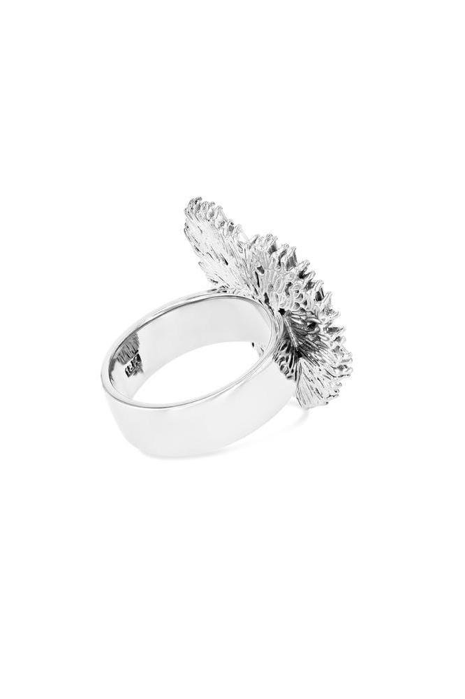 SUZANNE KALAN-Large White Gold Heart Ring-