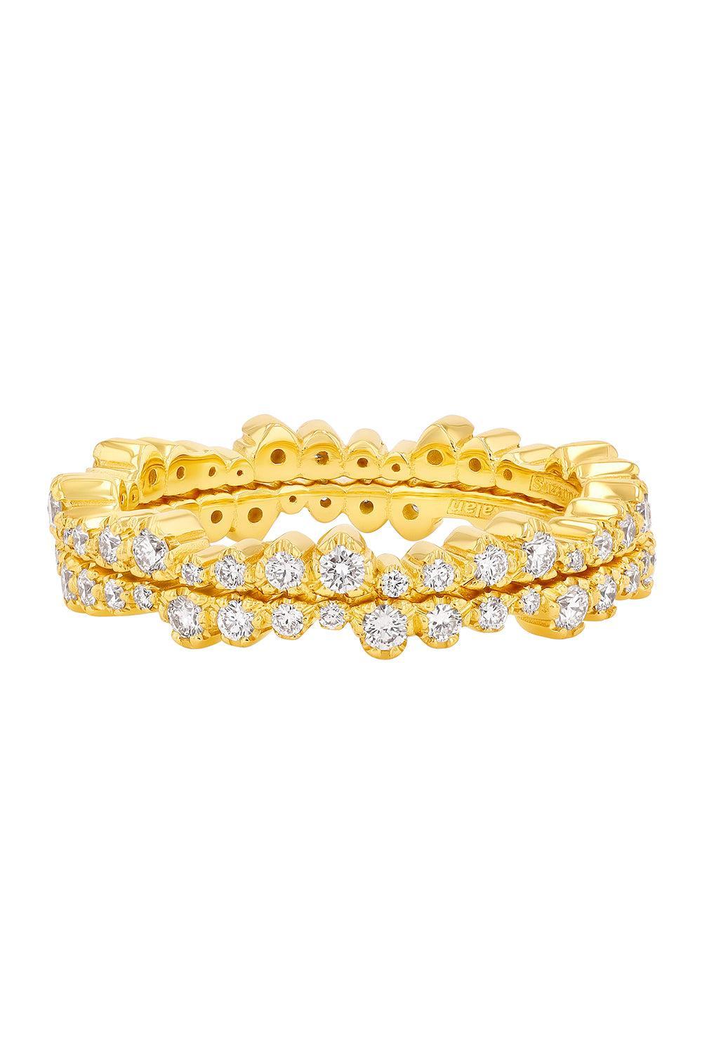 Diamond Pave Ivy Ring Jacket-YELLOW GOLD-8.5-JEWELRYFINE JEWELRING-SUZANNE KALAN