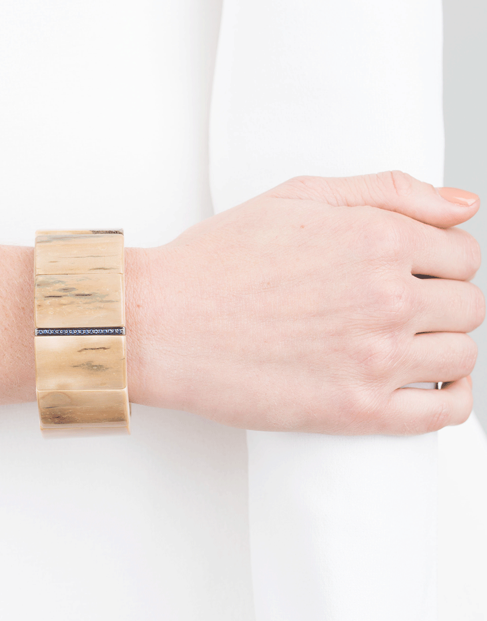 SYDNEY EVAN-Blue Sapphire Bracelet-BLACK GOLD