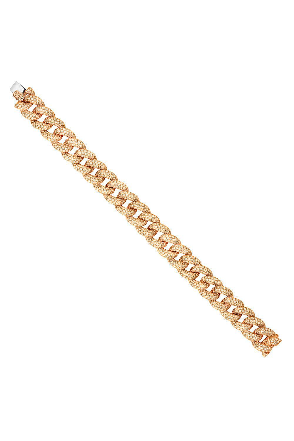 SYDNEY EVAN-Diamond Link Bracelet-ROSE GOLD