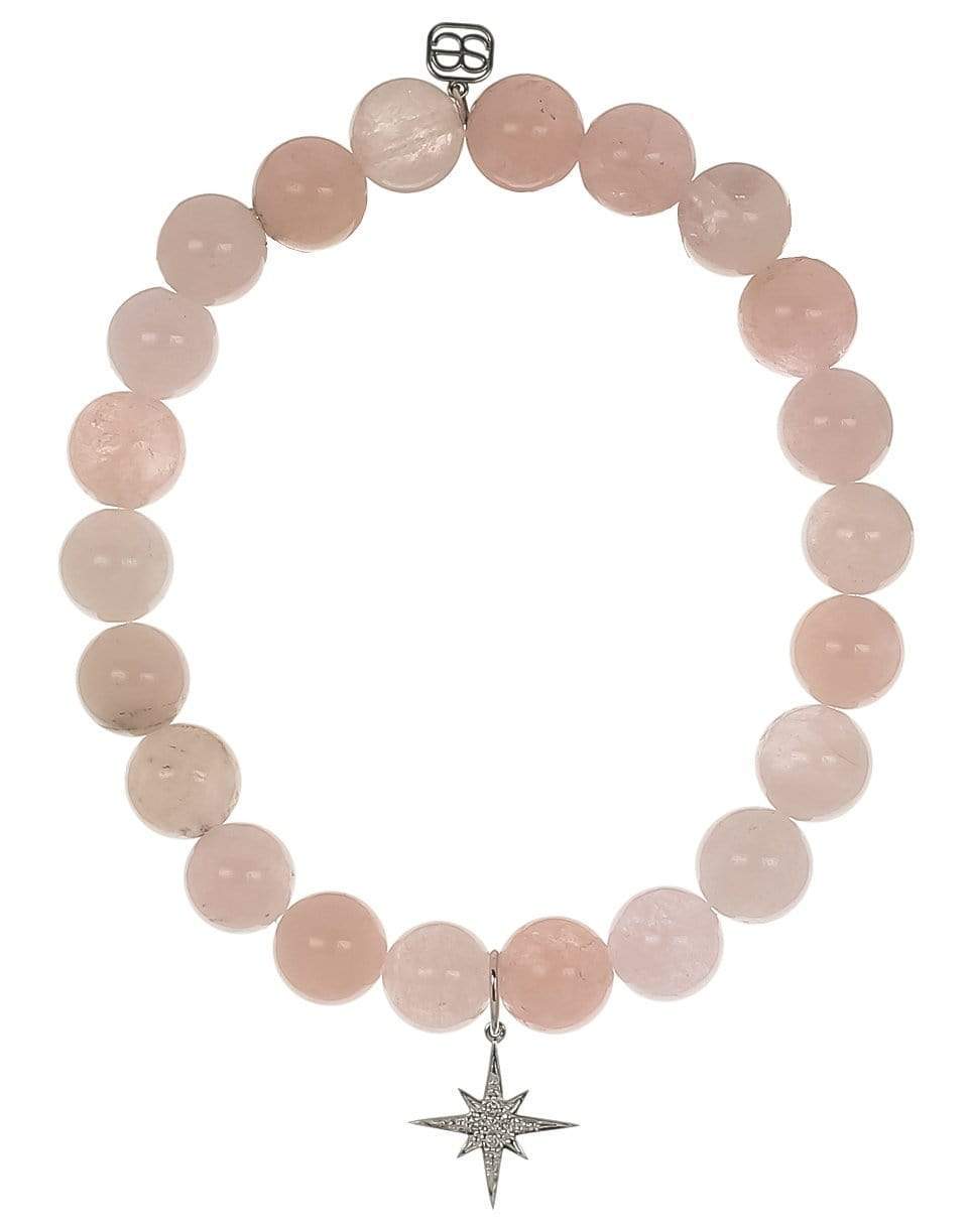 SYDNEY EVAN-Diamond Starburst Morganite Bracelet-WHITE GOLD