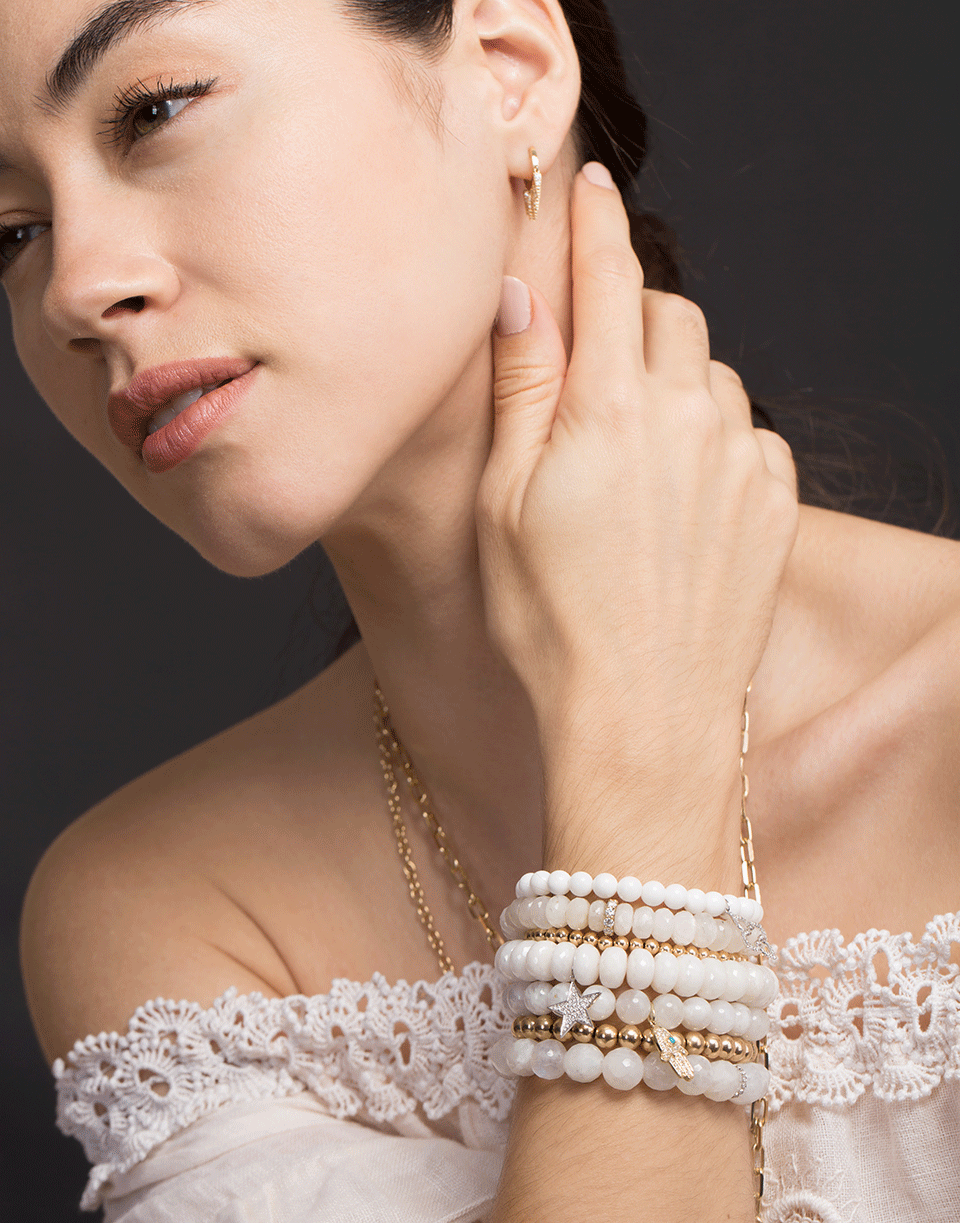 SYDNEY EVAN-Rainbow Moonstone Bracelet-WHITE GOLD