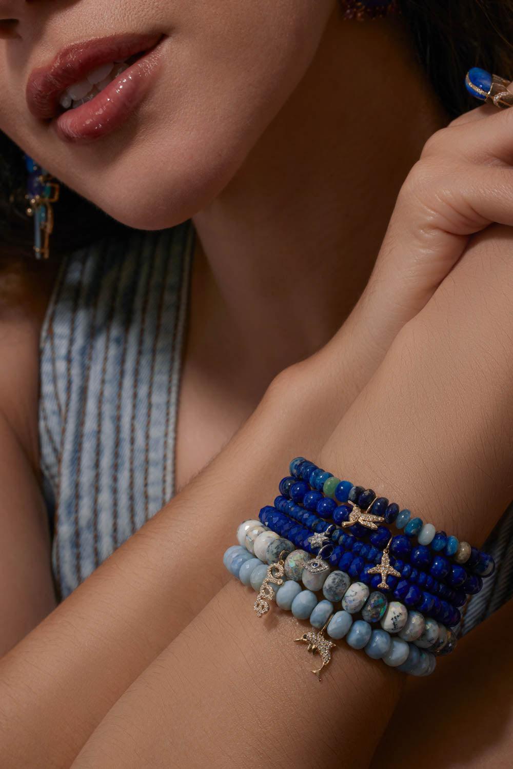 Airplane Lapis Charm Bracelet-YELLOW GOLD-JEWELRYFINE JEWELBRACELET O-SYDNEY EVAN