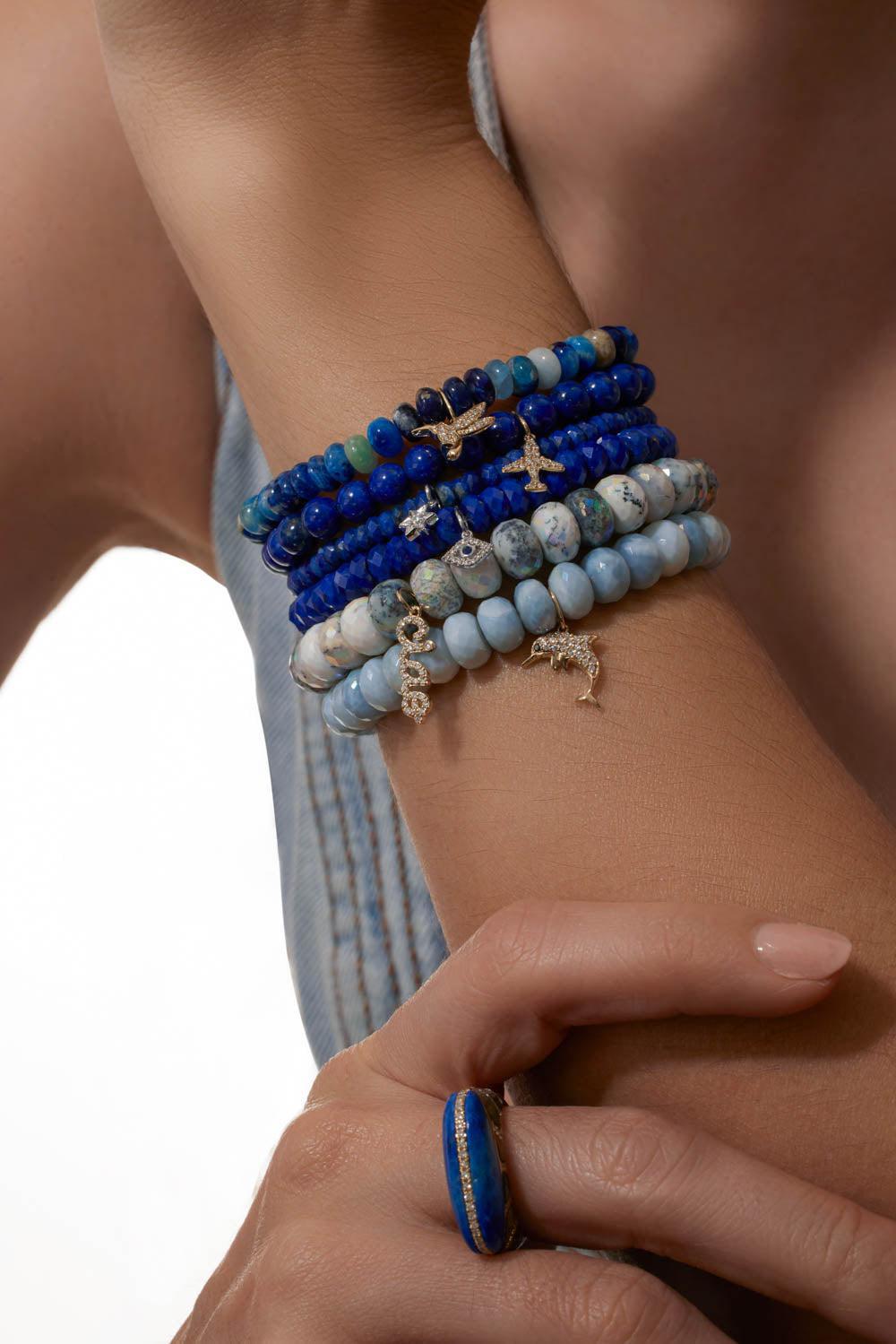 Airplane Lapis Charm Bracelet-YELLOW GOLD-JEWELRYFINE JEWELBRACELET O-SYDNEY EVAN