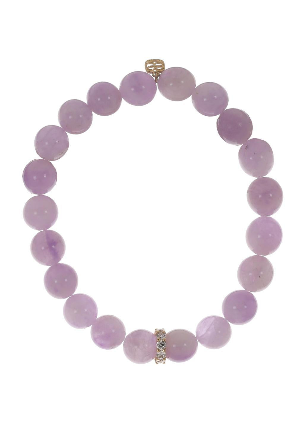 Amethyst Large Cocktail Rondelle Bracelet-YELLOW GOLD-JEWELRYFINE JEWELBRACELET O-SYDNEY EVAN