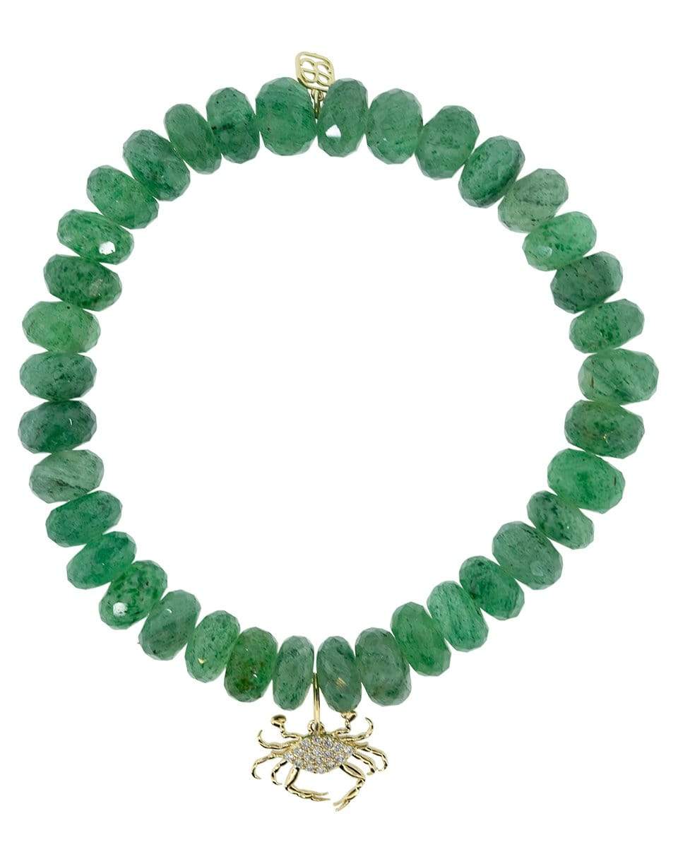 SYDNEY EVAN-Crab Charm Bracelet-YELLOW GOLD