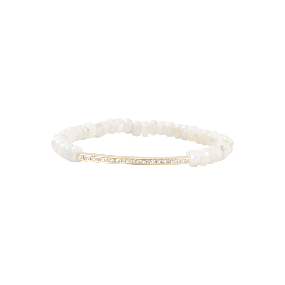 SYDNEY EVAN-Diamond Bar Beaded Bracelet-YELLOW GOLD