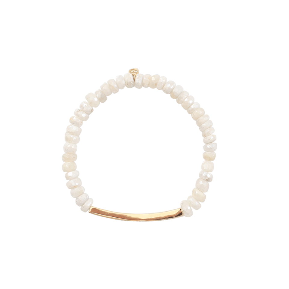 SYDNEY EVAN-Diamond Bar Beaded Bracelet-YELLOW GOLD