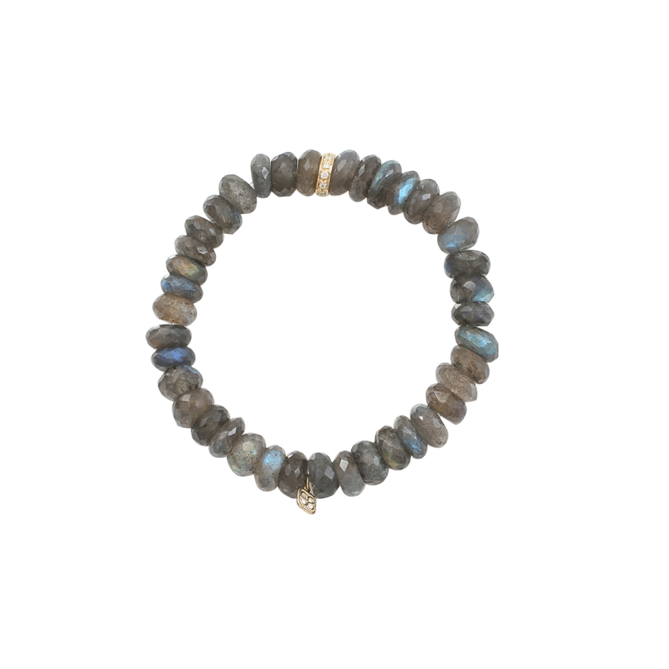SYDNEY EVAN-Diamond Rondelle Beaded Bracelet-YELLOW GOLD