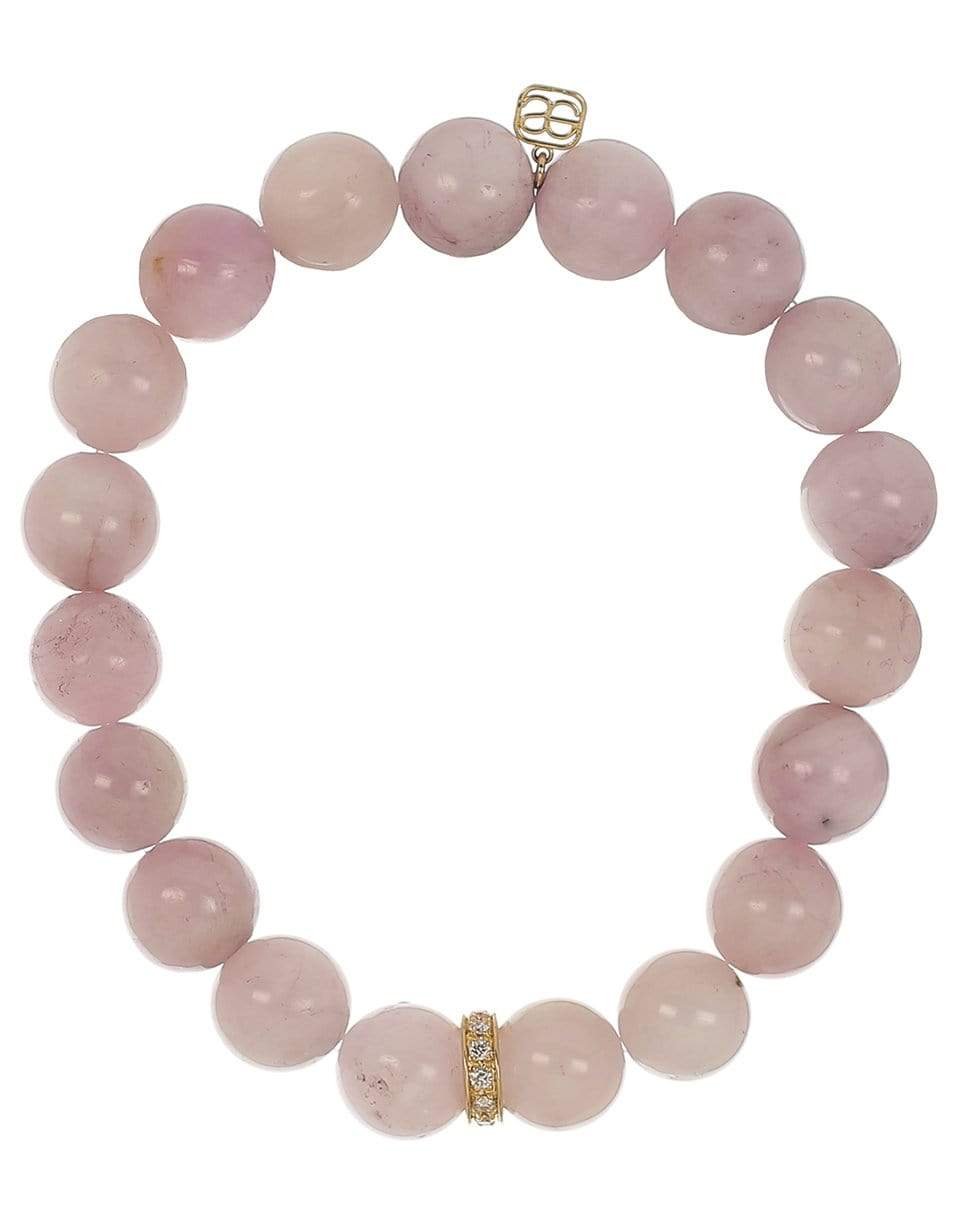 SYDNEY EVAN-Diamond Rondelle Kunzite Bracelet-YELLOW GOLD
